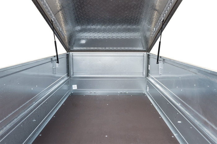 Cubierta remolque UNITRAILER GARDEN TRAILER 230 KIPP con cilindros / cerradura con llave