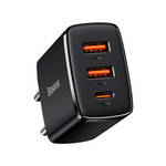 Cargador de pared compacto BASEUS 2xUSB-A, USB-C