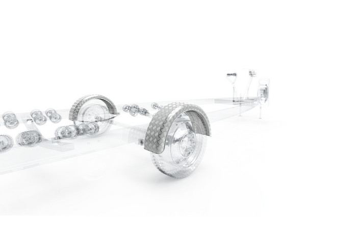 Guardabarros de remolque 15-16" DOMAR D29130 paso de rueda 790/220mm