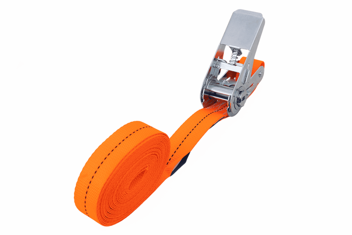 Juego de cuatro correas HERMON de una sola pieza de 5 m/25 mm/1 t con tensor.