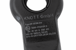 Enganche de ojo KNOTT KK7488S para remolque de 3500 kg con lanza tubular de 50 mm, nuevo modelo