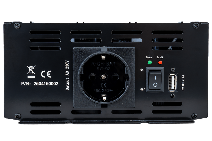 Convertidor de voltaje 24V/230V (1000/2000W) KAMAR E1927