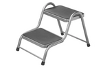 Escalón de dos peldaños ProPlus 360829V01 para remolque de caravana de 150 kg