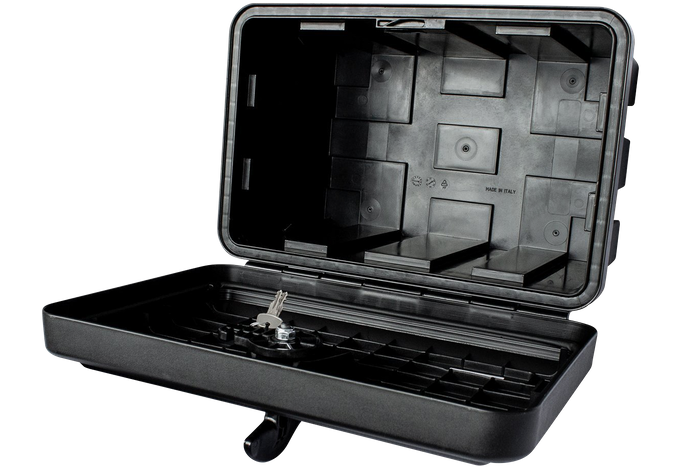 DAKEN 81100 JUST caja de herramientas 500x350x300mm 27l con soportes de montaje