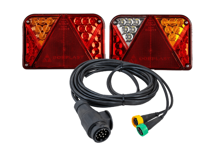 Luces traseras LED DOBPLAST DPT35 + arnés MANTES 4m 13PIN