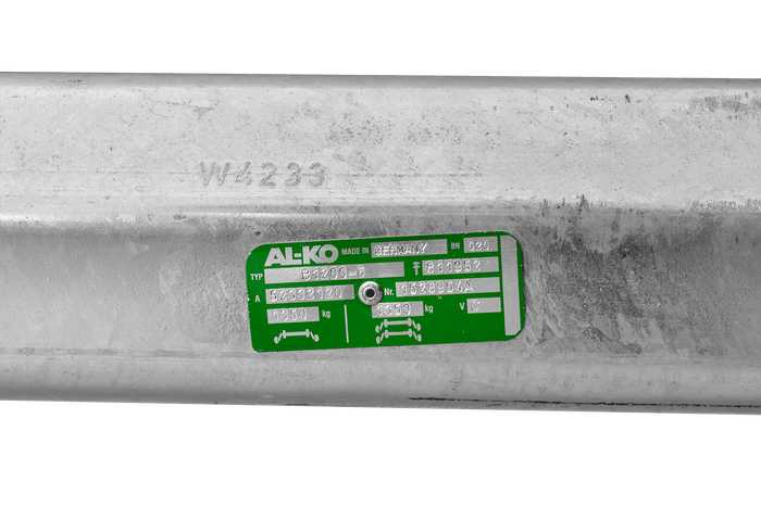 AL-KO COMPACT eje frenado para remolque de barco 1350kg 1645/1755mm 2200mm 5x112