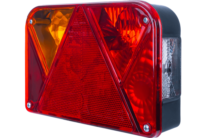 Juego de luces: luces traseras DOBPLAST DPT35 + luces de posición laterales ASPÖCK FLEXIPOINT I + arnés MANTES 4,5 m 7PIN