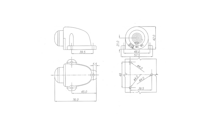 Lámpara de posición LED universal WAŚ W25 133