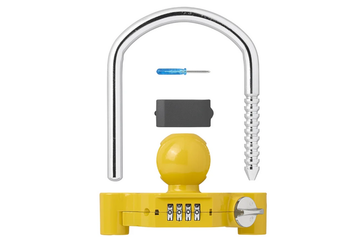 Cerradura de bola de enganche de remolque ProPlus 341329V01 con cerradura de combinación