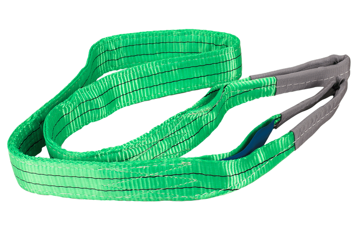 Eslinga de cinturón de elevación HEFFA de 2 m/60 mm/2 t con presillas
