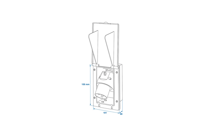 Enchufe de pared exterior CEE ProPlus 373505 de 160 × 100 mm
