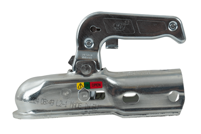 Enganche de bola STEELPRESS BC-1200C para remolque de 1200 kg con barra de tiro tubular de 50 mm