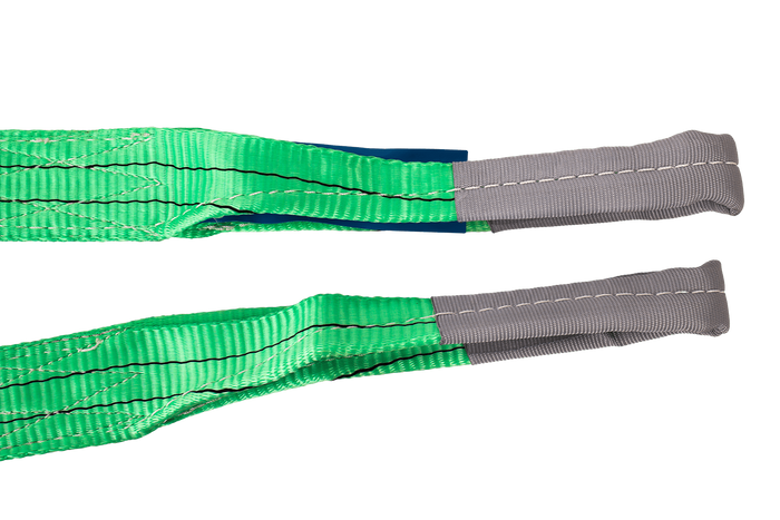 Eslinga de cinturón de elevación HEFFA de 2 m/60 mm/2 t con presillas