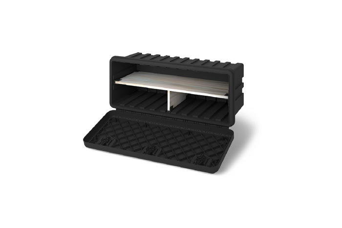 Juego de dos estantes para la caja de herramientas DAKEN ARKA 81209, compartimento 1125x445mm y 445x180mm