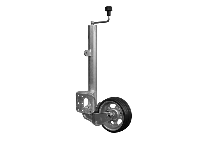 Rueda jockey automática UNITRAILER con manivela 500 kg 60 mm 660-904 mm