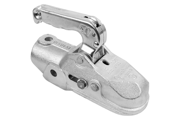 Enganche de bola WINTERHOFF WW 350-RB-K1414 para remolque de 3500 kg con barra de tiro de tubo de 50 mm, hierro fundido.