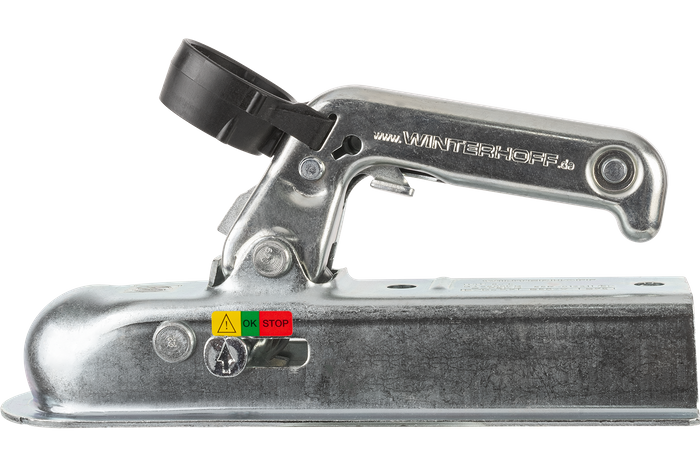 Enganche de bola WINTERHOFF WW8-E para remolque de 800kg con lanza cuadrada de 50mm