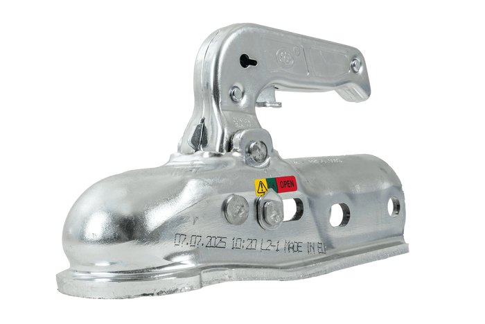 Enganche de bola STEELPRESS BC-3000.1D-00-00+Z2 para remolque de 3000 kg con barra de tiro tubular de 35-50 mm