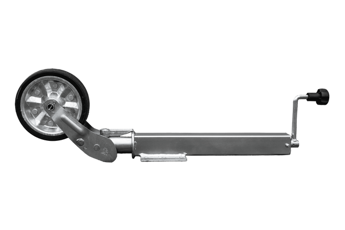 Rueda jockey automática UNITRAILER con manivela 400 kg 60 mm 470-785 mm