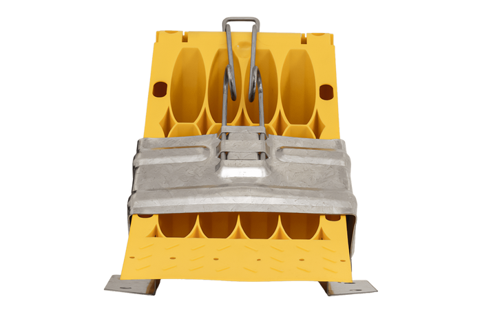Calzo de rueda G46 con soporte de montaje LOKHEN h: 190 mm