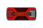 Luz trasera KAMAR X-SPIDER L2430, bayoneta de 5 pines, 6 funciones, izquierda