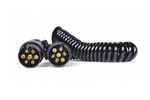 Cable eléctrico espiral KAMAR E1219 de 5 m y enchufe de 7 pines y 12 V