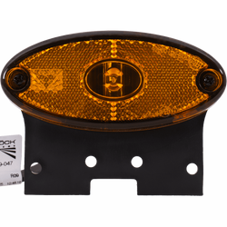 Lámpara de señalización LED ASPÖCK FLATPOINT II, naranja, universal, con soporte