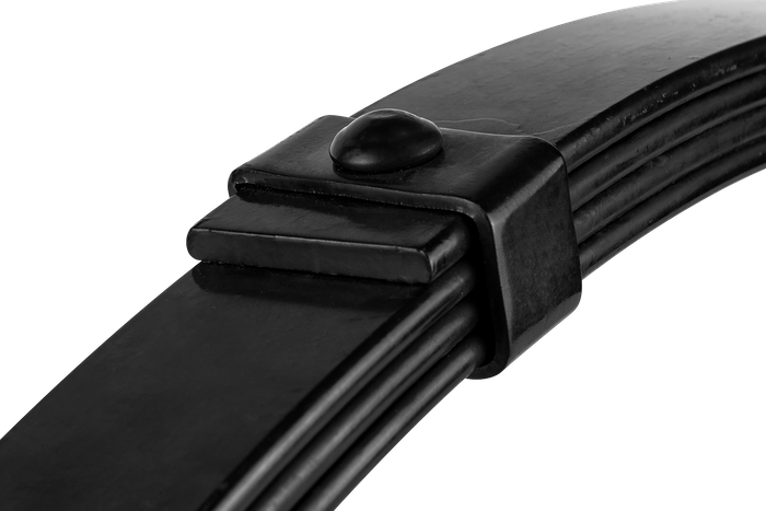 Muelle de 4 hojas para remolques de 76,5 cm y 375 kg.