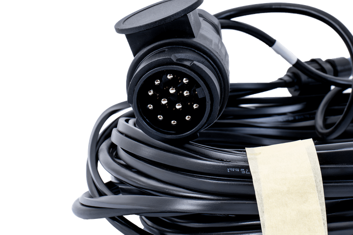 Instalación eléctrica MANTES, arnés para remolque de camión, 8 m, enchufe de 13 PIN, 2 bayonetas de 5 PIN