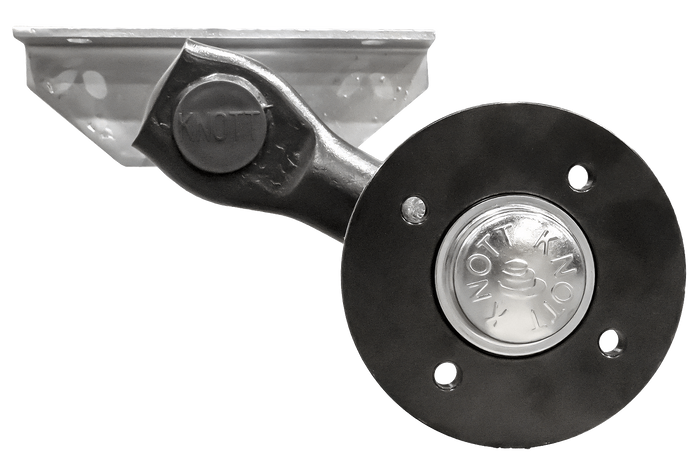 Eje sin freno KNOTT VG7-L para remolque de 750 kg, 1200 mm, 1650 mm, 4x100