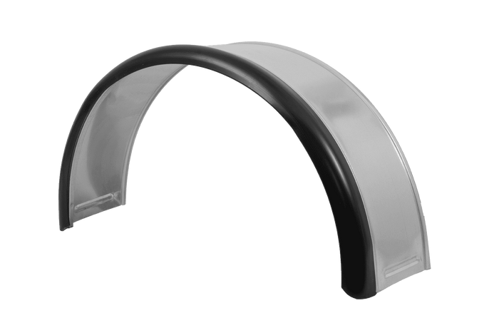 Guardabarros para remolque de 13-15" DOMAR DK7110, paso de rueda de 820/240 mm, metálico con borde de goma.