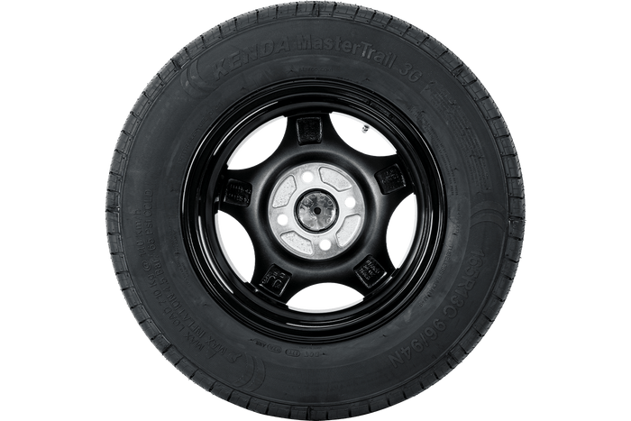 Rueda reforzada para remolque NEUMÁTICO KENDA 165/80 R13C 96/94N ALU RIM STARCO pulido 5Jx13"H2 4X100 ET:30