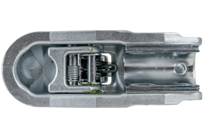 Enganche de bola STEELPRESS BC-3000C-00-00+Z2 para remolque de 3000 kg con barra de tiro de tubo de 35-50 mm, fundición gris