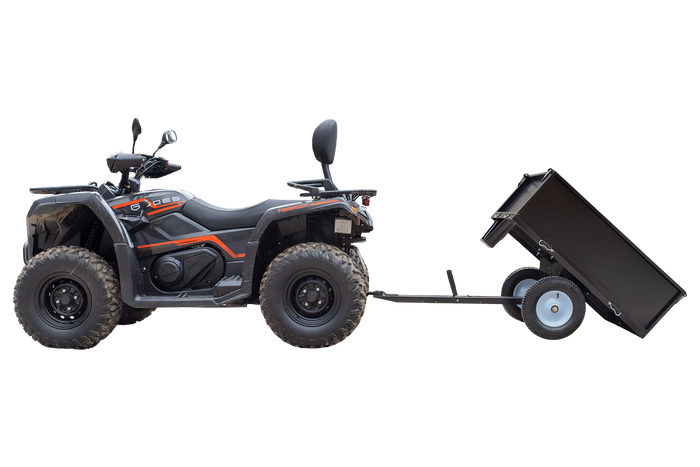 Remolque de jardín para tractor, quad UNITRAILER basculante de 225 kg, 1030 x 700 mm