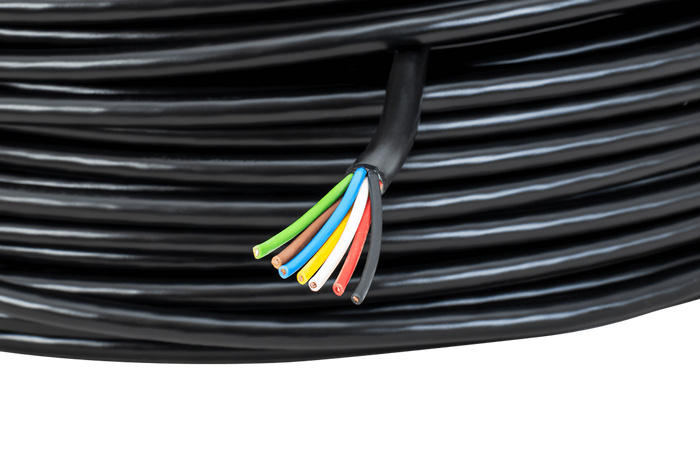 Cable eléctrico de siete núcleos TEXSIM YLY-S 7x0,5 - 1 m