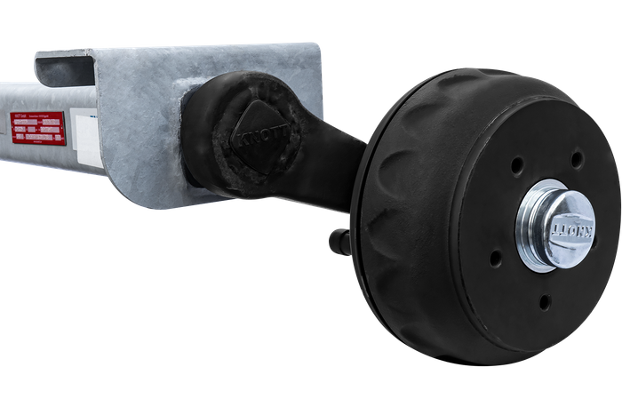 KNOTT VGB13 eje frenado para remolque de barco 1350kg 1700mm 2200mm 5x112
