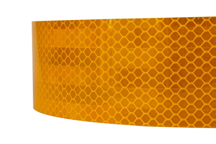 Cinta reflectante de contorno amarillo - rollo completo