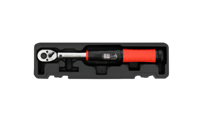 Juego de llaves dinamométricas YATO de 6 piezas, 3/8" y 10–60 Nm para el reemplazo de bujías.