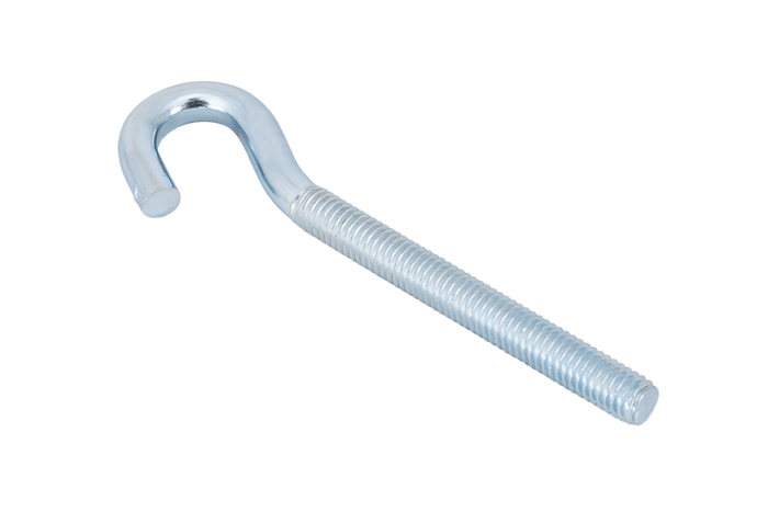 Gancho de construcción DROMET HZ M6x80 con extremo abierto (curvado)