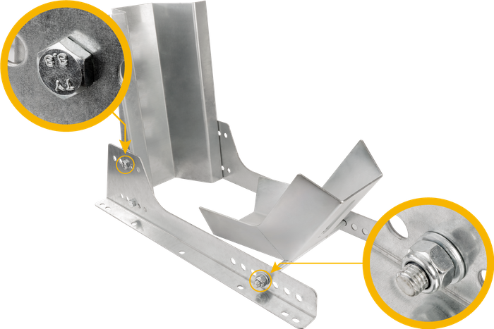 Cuña para rueda delantera de moto