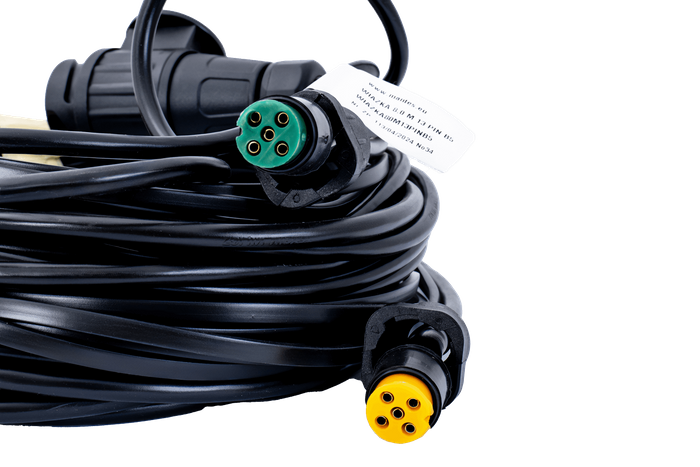 Instalación eléctrica MANTES, arnés para remolque de camión, 8 m, enchufe de 13 PIN, 2 bayonetas de 5 PIN