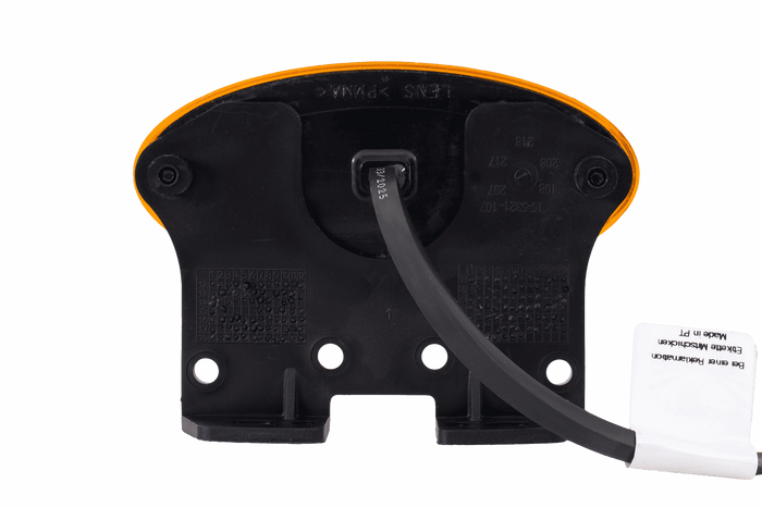 Lámpara de señalización LED ASPÖCK FLATPOINT II, naranja, universal, con soporte