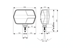 Faro delantero LED ASPÖCK LuxLED II de 7 funciones, 6 pines, DEUTSCH DT06-6S, derecho