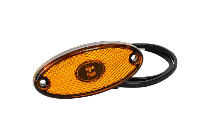 Lámpara de señalización LED ASPÖCK FLATPOINT II, ​​naranja, universal