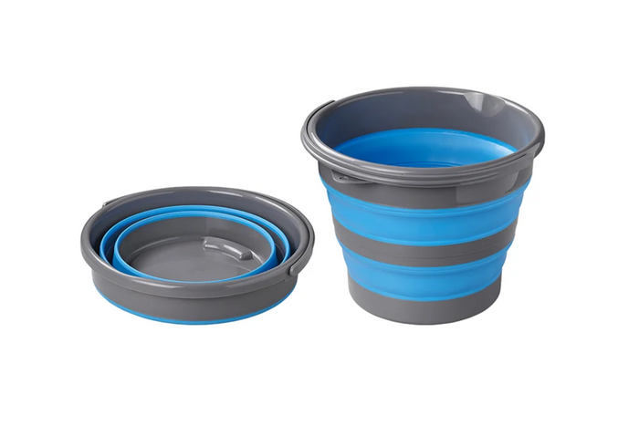 Cubo de viaje plegable ProPlus 370307V01, recipiente de silicona de 15 litros.