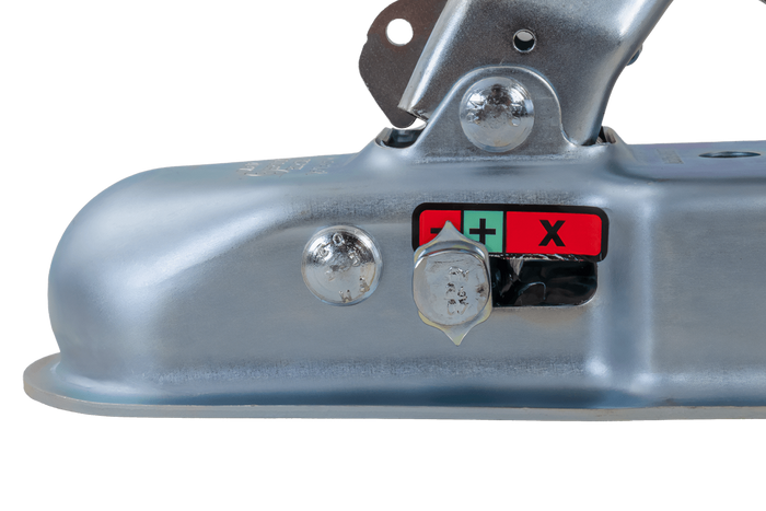 Enganche de bola KNOTT K7.5-M para remolque de 750 kg con barra de tiro cuadrada de 70 mm