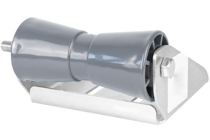 Rodillo de quilla inferior gris con montaje RKZ/P