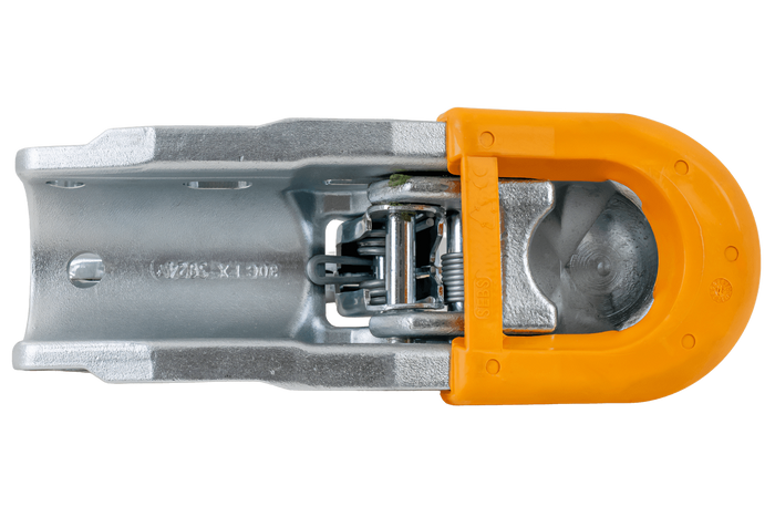 Enganche de bola STEELPRESS BC-3000C-00-00+Z3 para remolque de 3000 kg con barra de tiro de tubo de 35-50 mm, fundición gris