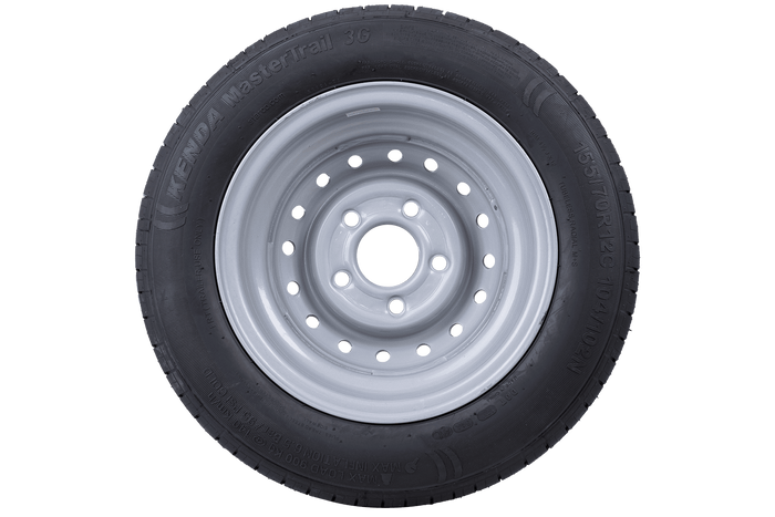 OUTLET Rueda de remolque reforzada NEUMÁTICO KENDA 155/70 R12C 104/102N LLANTA STARCO 4.5Jx12"H2 5x112 ET:20