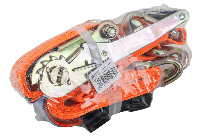 Correa de transporte de 3 puntos con tensor para remolque UNITRAILER 3m/50mm/4t naranja